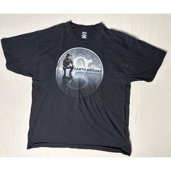 Hanes Other - Garth Brooks World Tour 2015-16 T Shirt Men's Size 2XL Black Short Sleeve